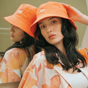 Canvas Bucket Hat in Orange