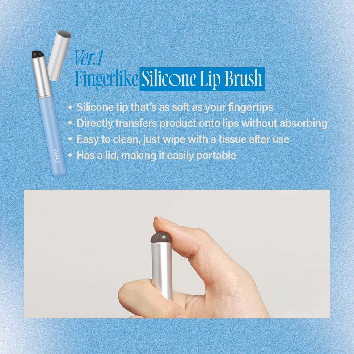 Fingerlike Lip Brush