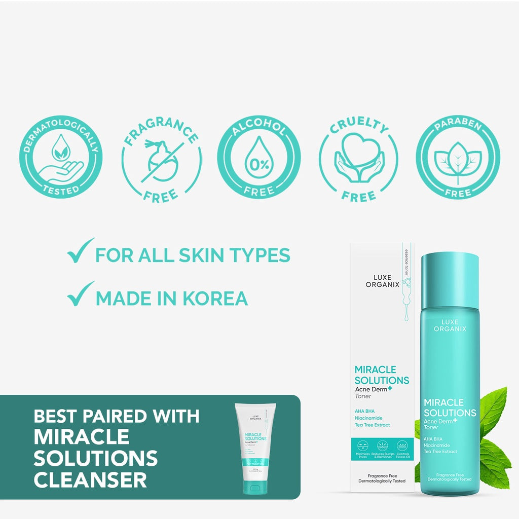 Miracle Solutions Acne Derm+ Toner 150ml
