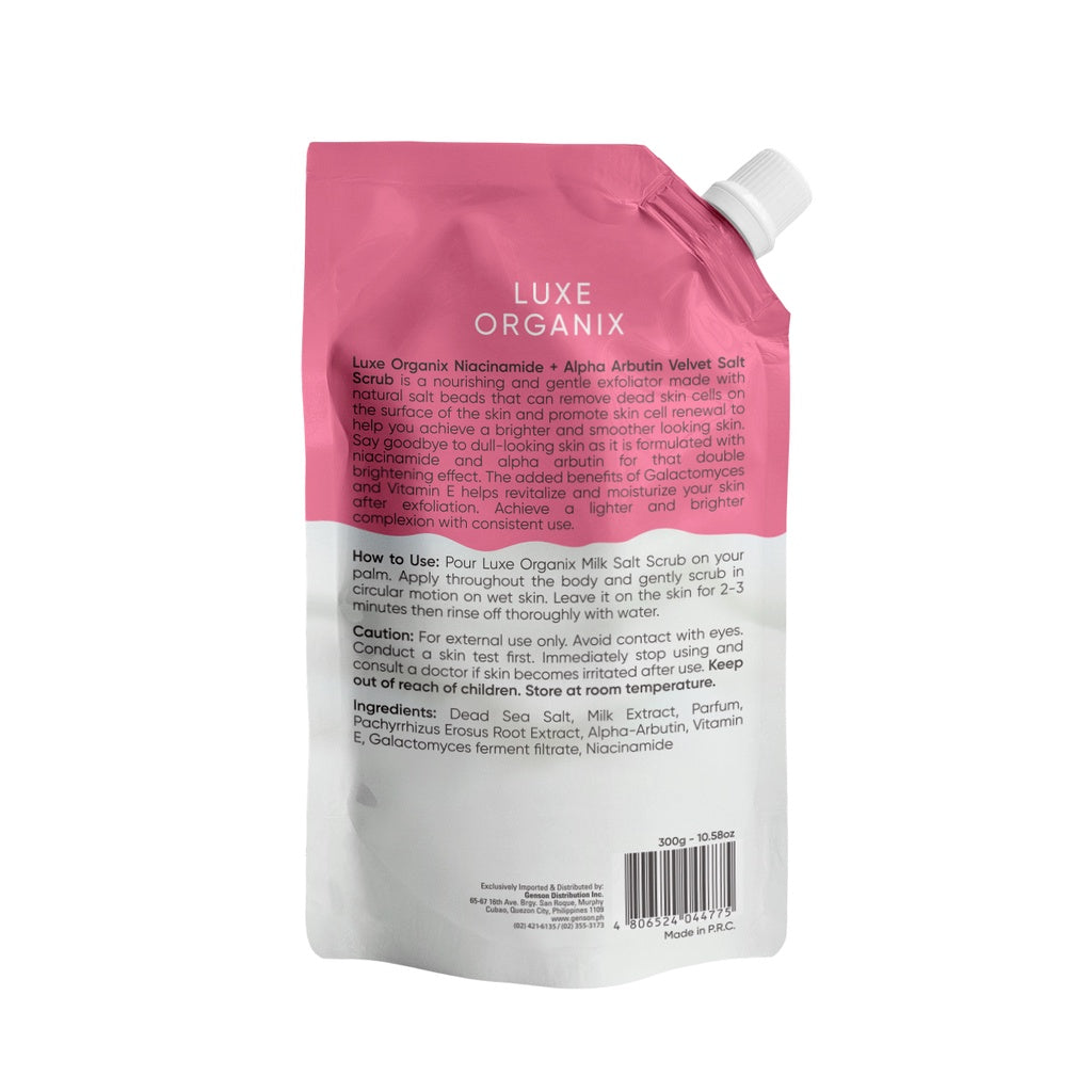Niacinamide + Alpha Arbutin Velvet Salt Scrub 300g