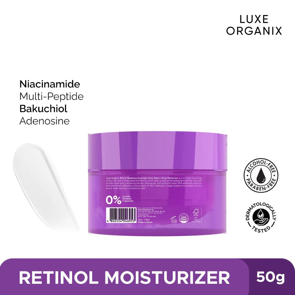 Retinol + Bakuchiol Overnight Radiant Glow Botox Lifting Moisturizer 50g