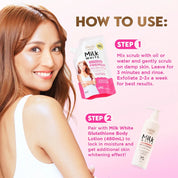 Milk White Glutathione Premium Spa Salt Scrub 350g