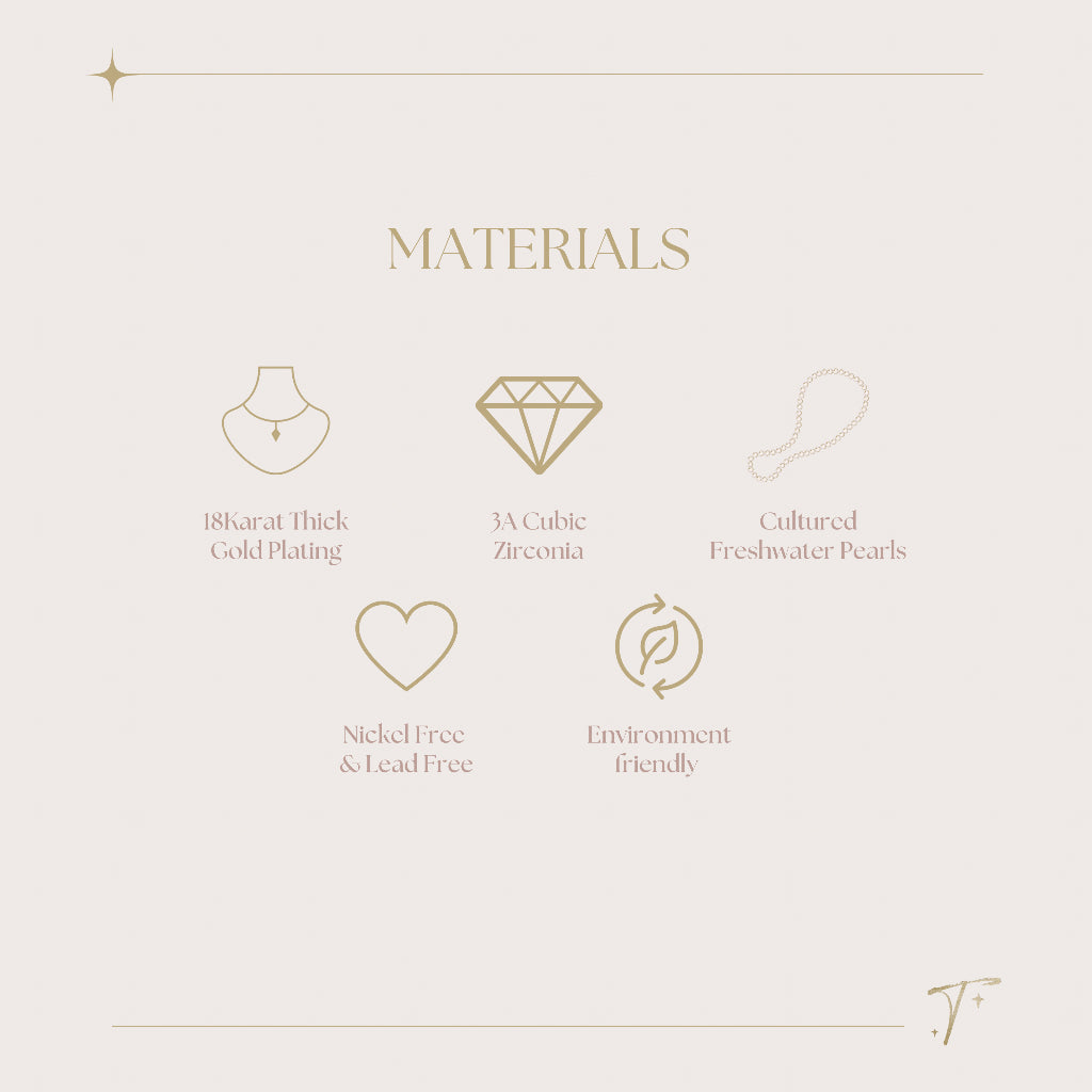 Nikita Hoop Earrings in White Gold