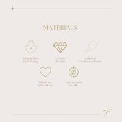 Nikita Hoop Earrings in White Gold