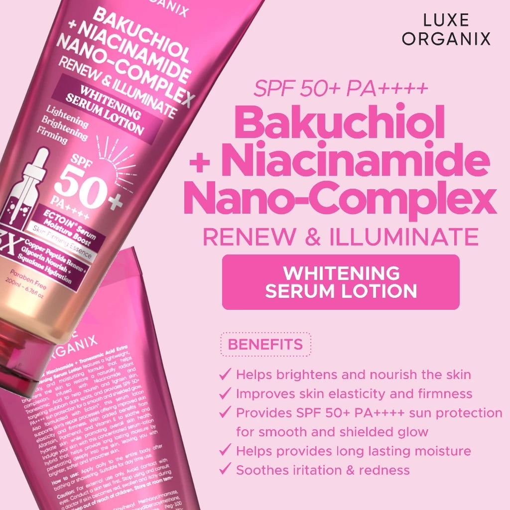 Bakuchiol + Niacinamide Nano-Complex Renew & Illuminate Serum Lotion 200ml