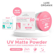 UV Matte Powder Instant Pore Filter Weightless Sunscreen SPF50