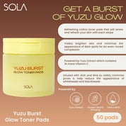 Yuzu Burst Glow Toner Pads 50s