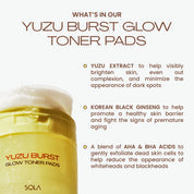 Yuzu Burst Glow Toner Pads 50s