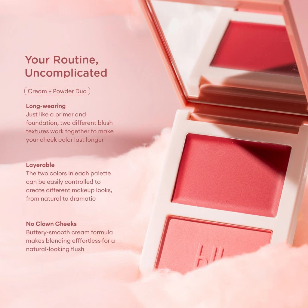 Dual Blush Palette Cream + Powder