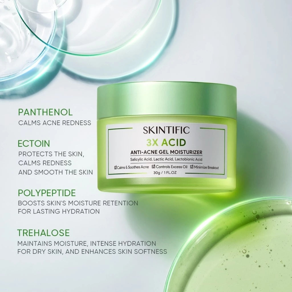 3X Acid Anti-Acne Gel Moisturizer 30g