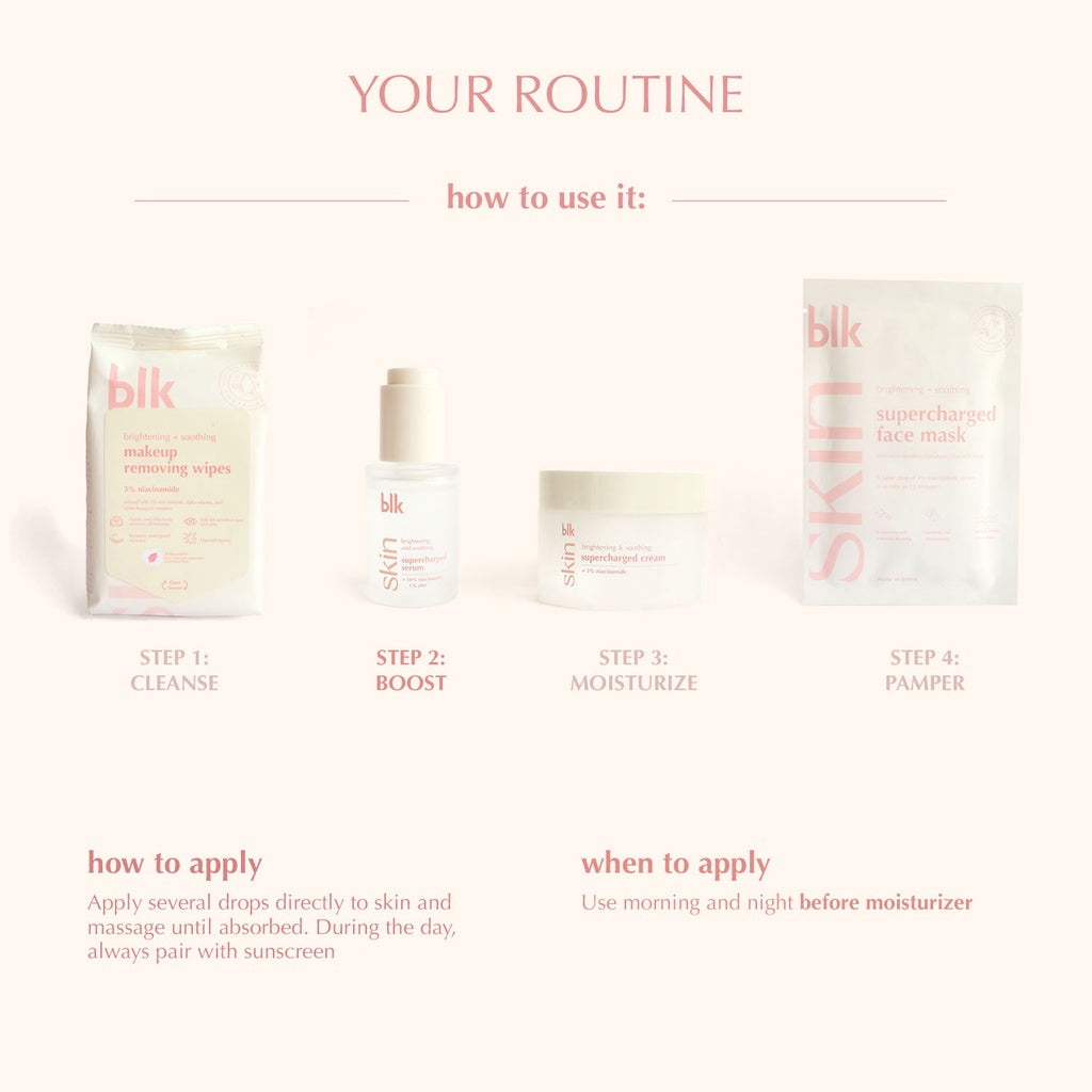 blk skin Brightening & Soothing Supercharged Serum blk Cosmetics