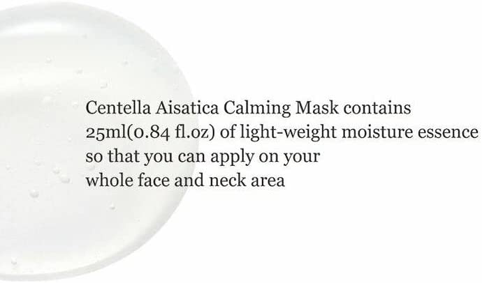 Centella Asiatica Calming Mask (1 sheet)