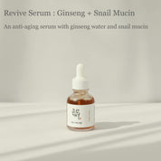Revive Serum: Ginseng + Snail Mucin 30ml