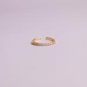 Zuri Adjustable Ring in Rose