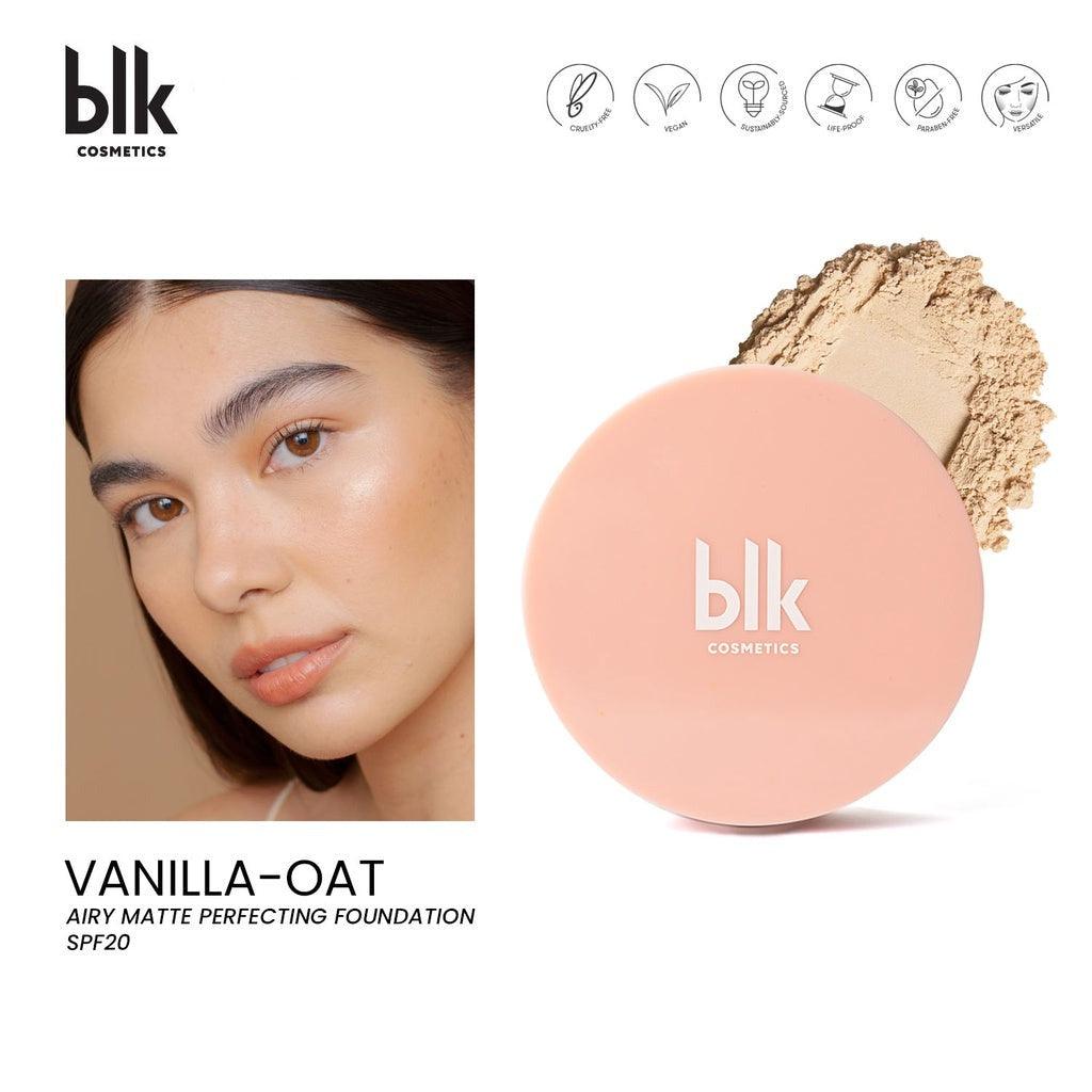 blk Cosmetics Airy Matte Perfecting Foundation SPF20 in Vanilla-Oat blk Cosmetics