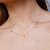 Leo Necklace in Milky Pink