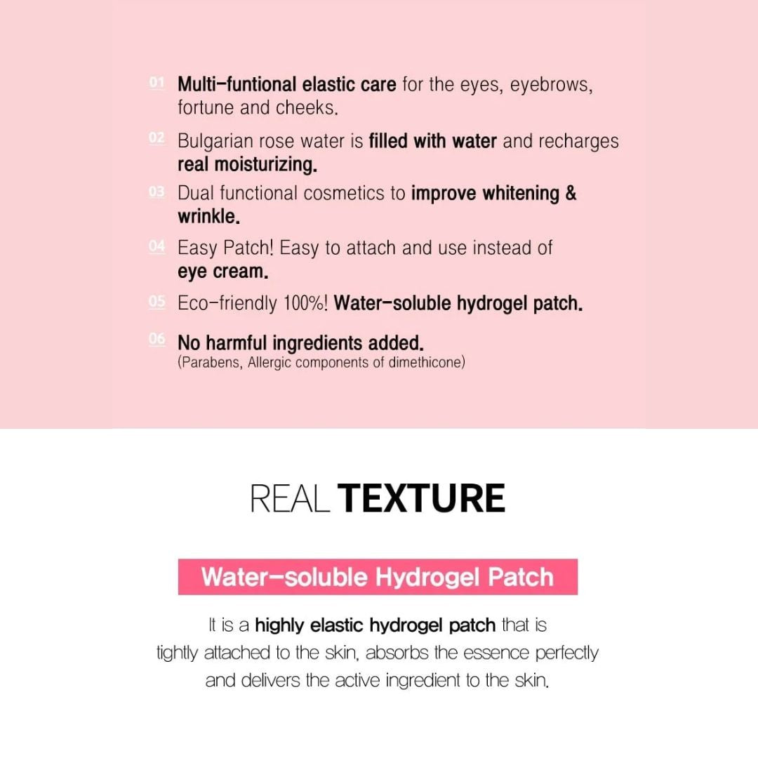 Bulgarian Rose Water Hydrogel Eye Patch 60pcs