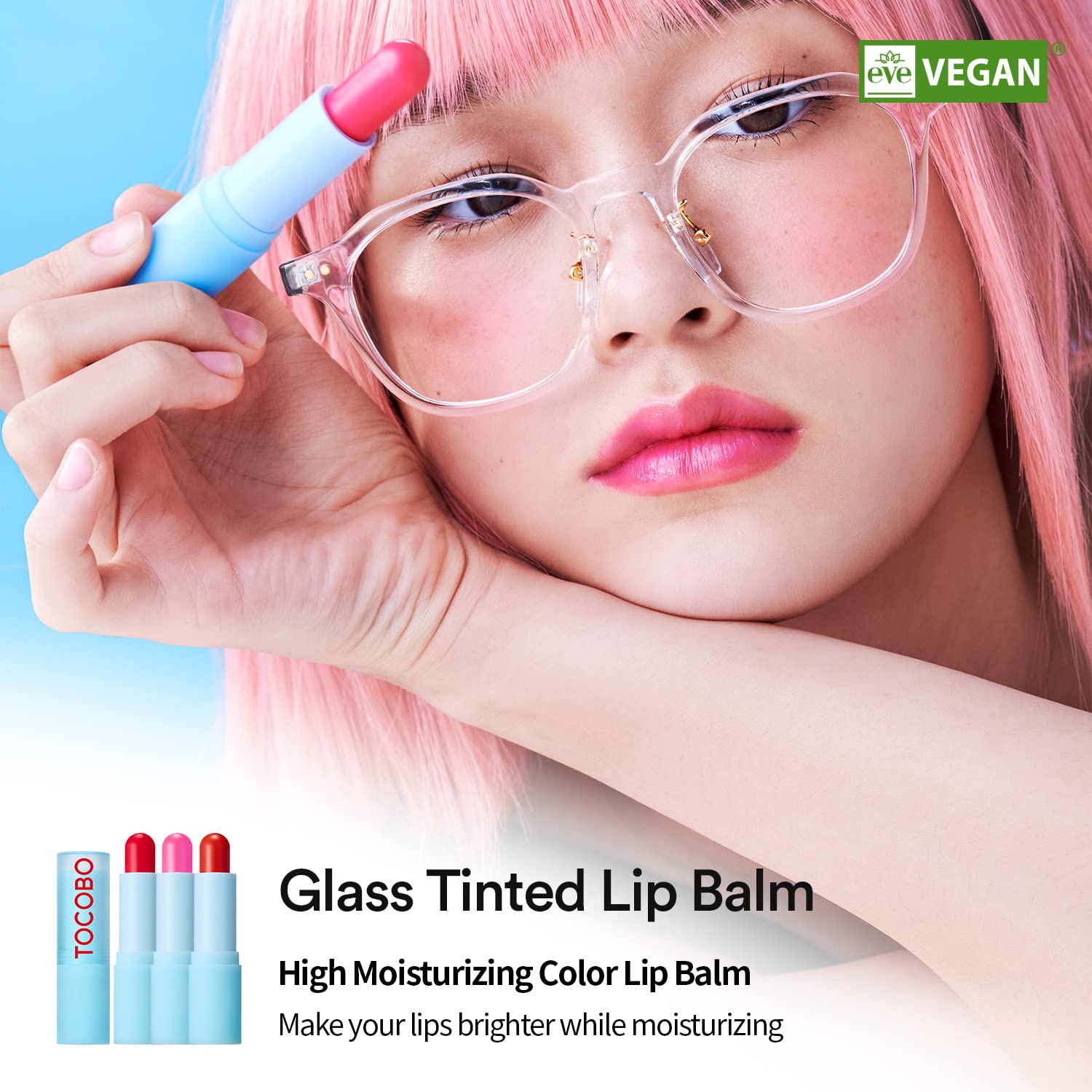 Glass Tinted Lip Balm in #012 Better Pink