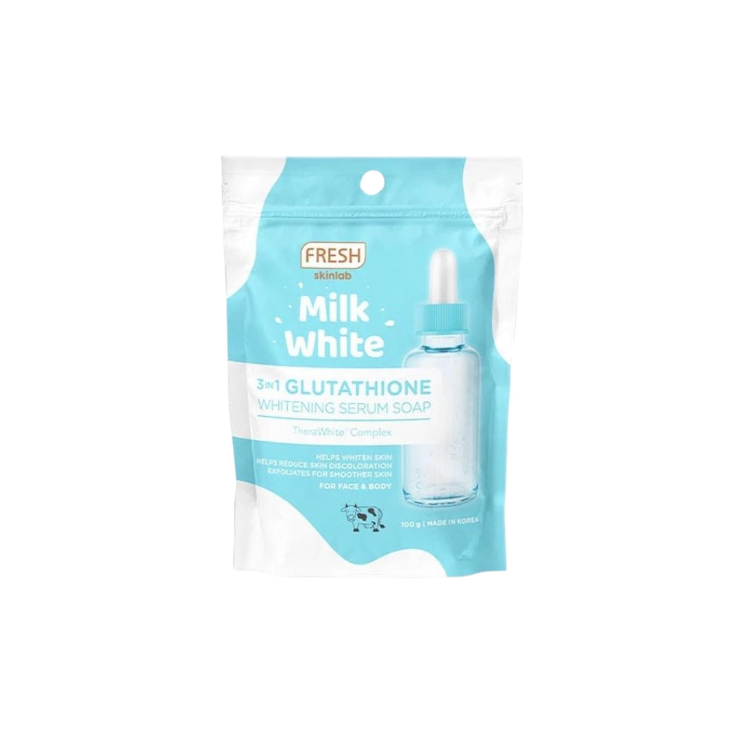 Fresh Skinlab Milk White 3-in-1 Glutathione Serum Soap 100g