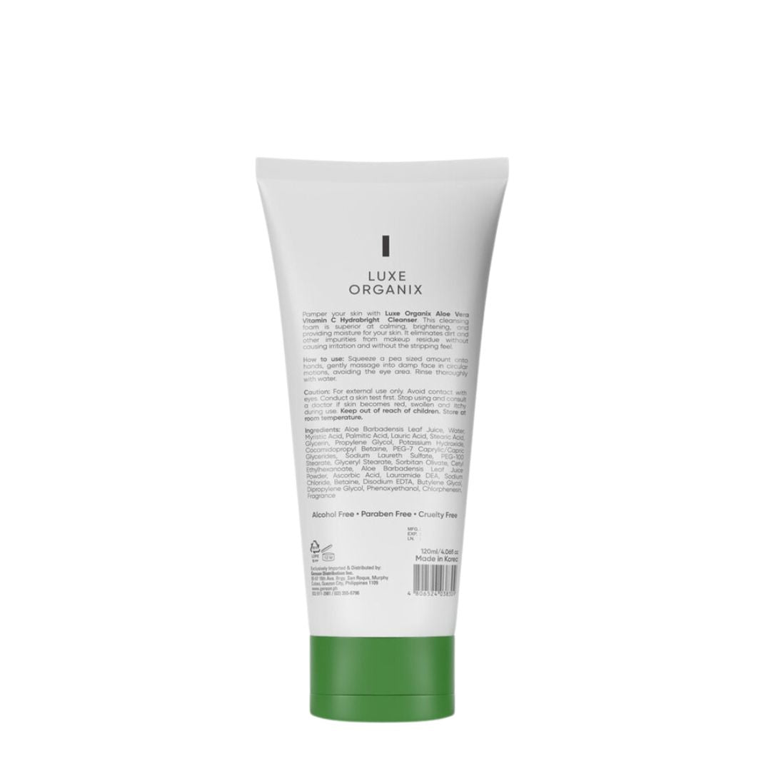 LUXEORGANIXAloeVeraVitaminCHydrabrightCleanser120ml-back-cosyaustralia.jpg