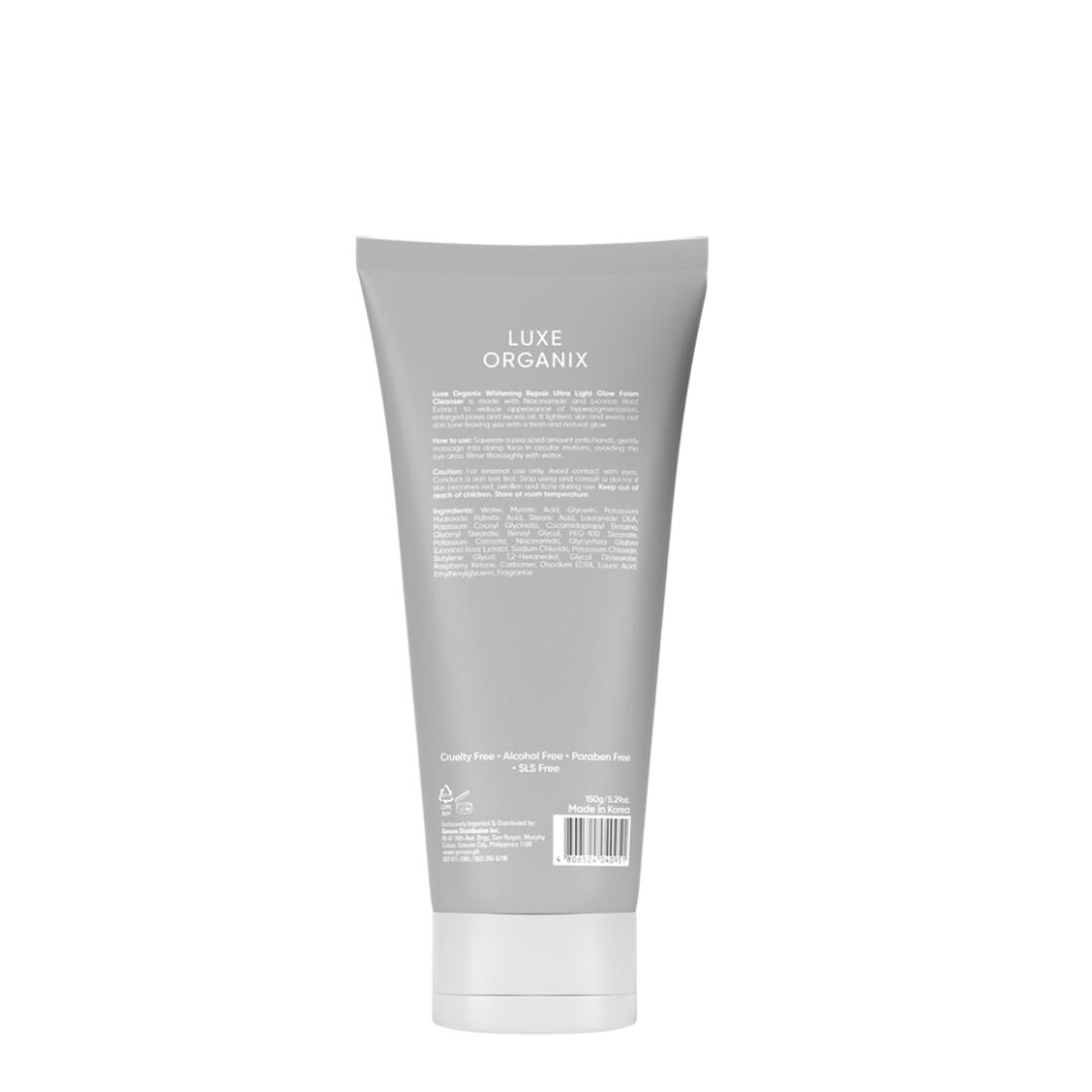 LUXEORGANIXWhiteningRepairUltralightGlowFoamCleanser150g-back-cosyaustralia.jpg