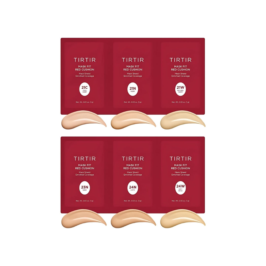 Mask Fit Red Cushion 6 Shade Trial Kit