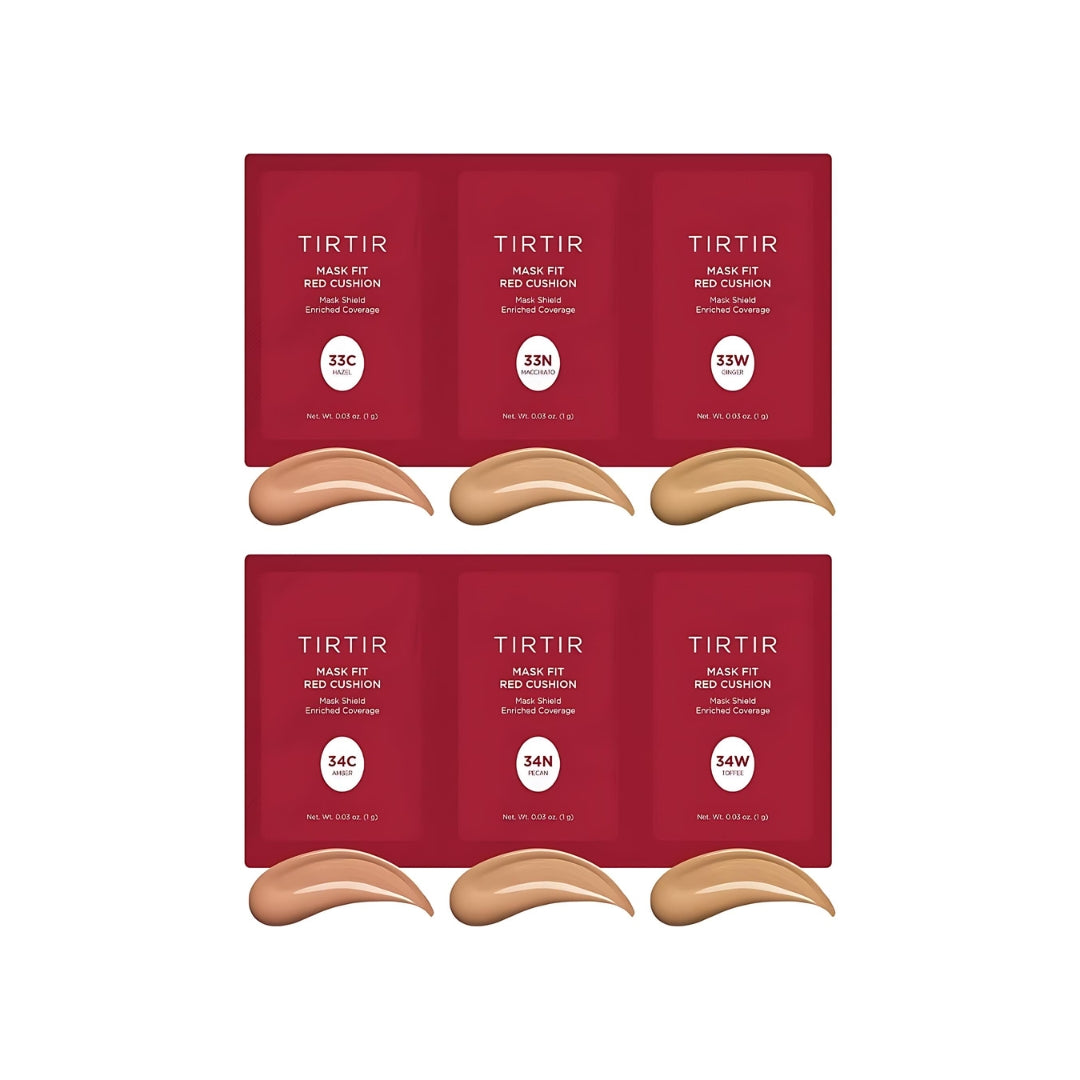 Mask Fit Red Cushion 6 Shade Trial Kit