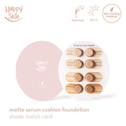 Matte Serum Cushion Foundation Shade Match Card