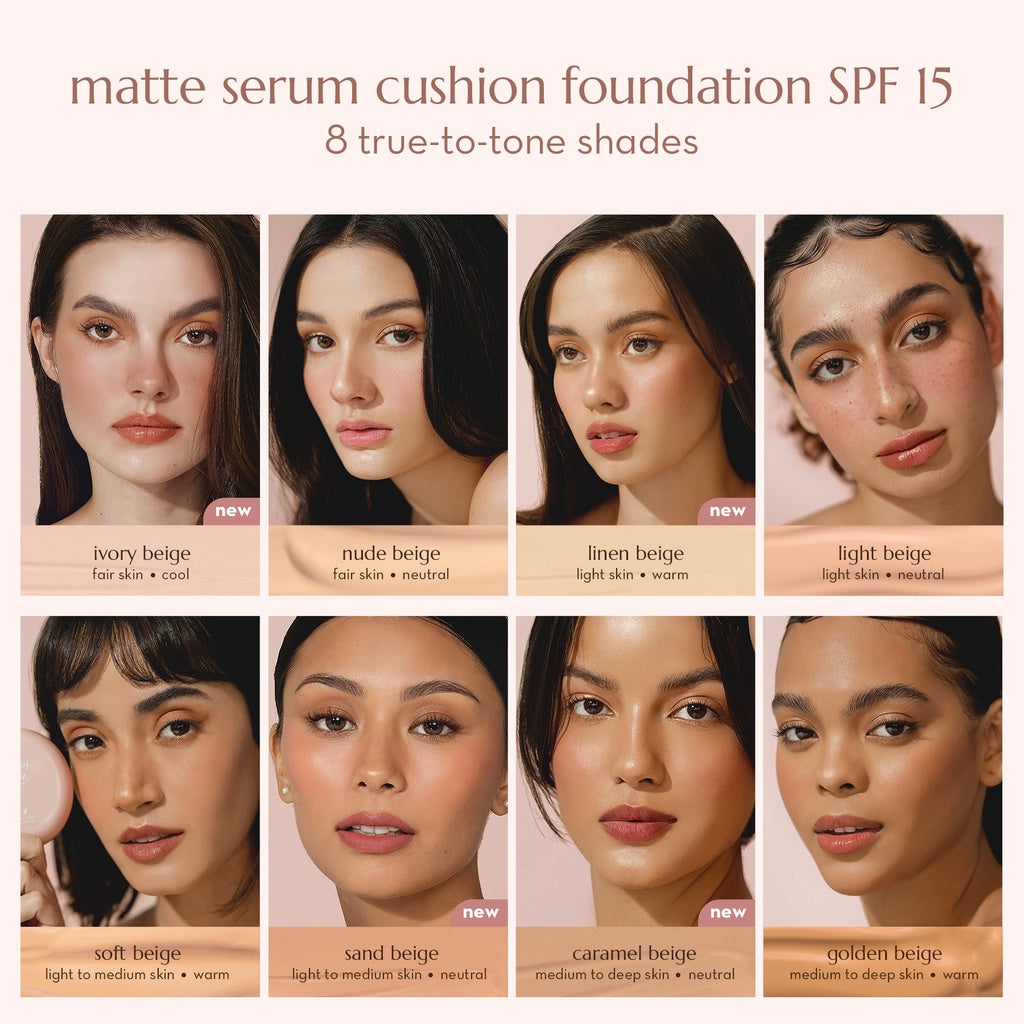 Matte Serum Cushion Foundation Shade Match Card