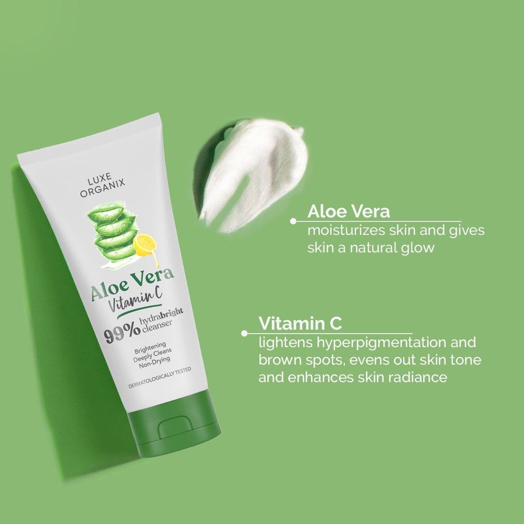 Aloe Vera Vitamin C Hydrabright Cleanser 120ml