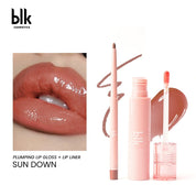 Fresh Plumping Lip Gloss and Lip Liner Set in Sundown