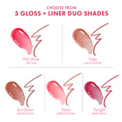 Fresh Plumping Lip Gloss and Lip Liner Set in Sundown