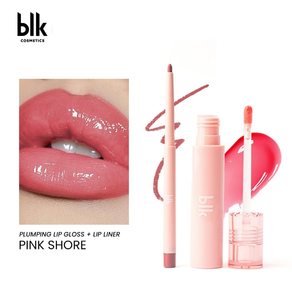 Fresh Plumping Lip Gloss and Lip Liner Set in Pink Shore