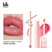 Fresh Plumping Lip Gloss and Lip Liner Set in Pink Shore