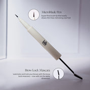 Microblade Brow Lock Mascara Duo