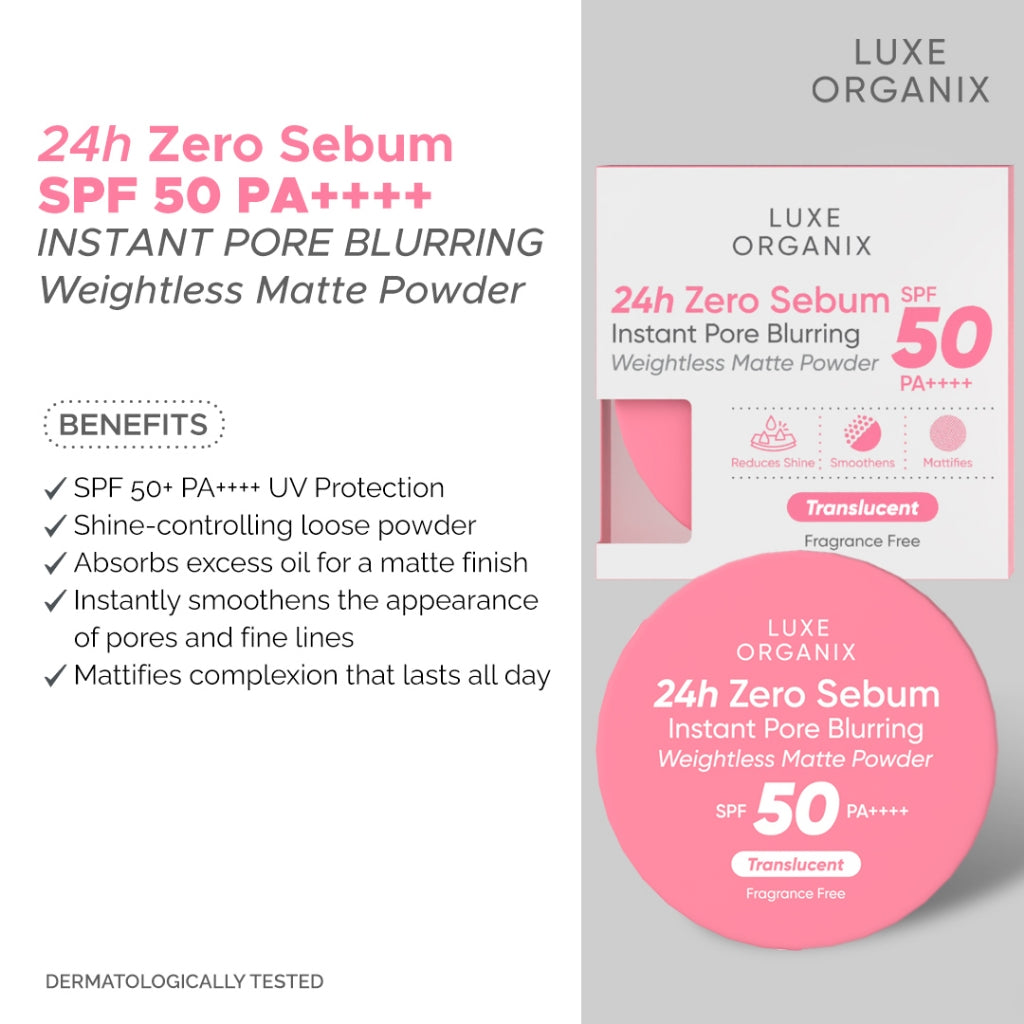 24H Zero Sebum Instant Pore Blurring Weightless Matte Powder