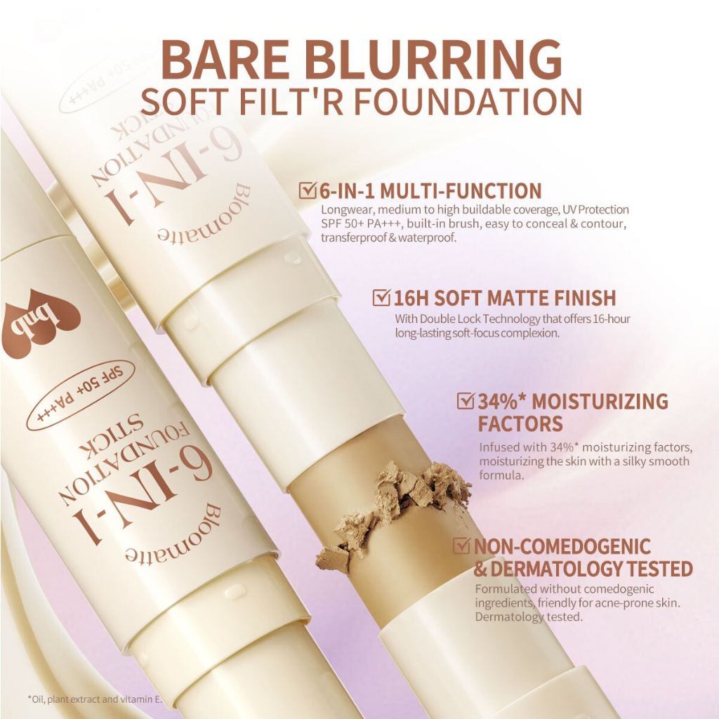 Bloomatte 6-in-1 Foundation Stick