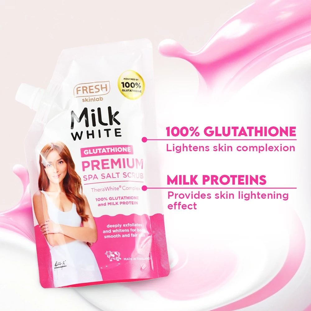 Fresh Skinlab Milk White Glutathione Premium Spa Salt Scrub 350g - shop cosy Fresh Skinlab Milk White Glutathione Premium Spa Salt Scrub 350g - shop cosy