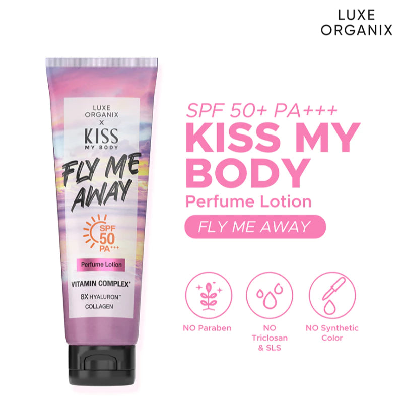 Kiss My Body Perfume Lotion SPF 50 200g