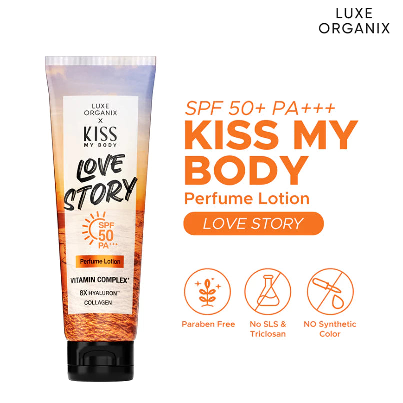 Kiss My Body Perfume Lotion SPF 50 200g