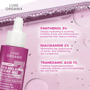 DermaPRO TXA Melasma Clear 300 Liquid Microneedle Spicule Bright Serum 30ml