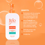 Kojic Acid + Tranexamic Acid Extra Moisture Body Wash 475ml
