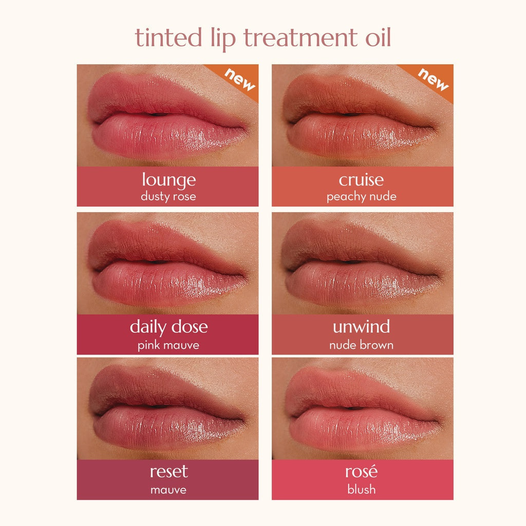 Happy Skin Second Skin Tinted Lip Treatment Oil in Reset - shop cosy | buy more & get up to 10% off