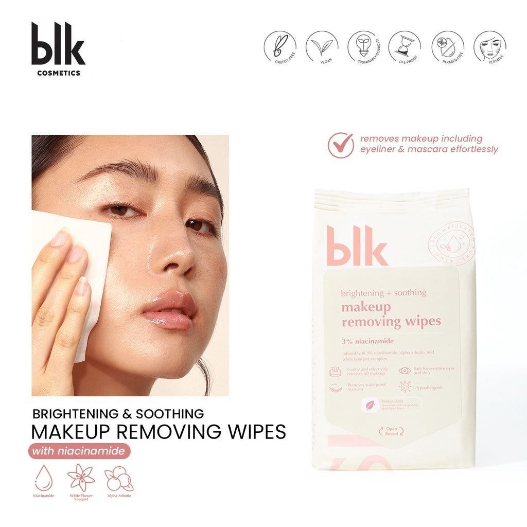 blk skin Brightening Soothing Makeup Removing Wipes shop cosy