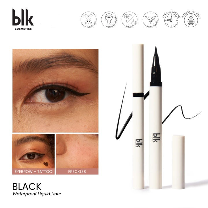 blk Cosmetics Waterproof Long Lasting Liquid Eyeliner in Black blk Cosmetics