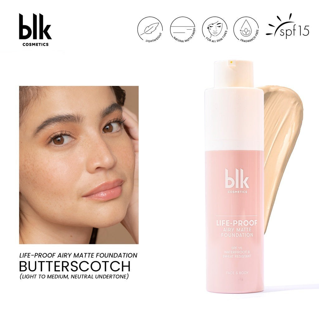 blk Cosmetics Life-Proof Airy Matte Foundation in Butterscotch
