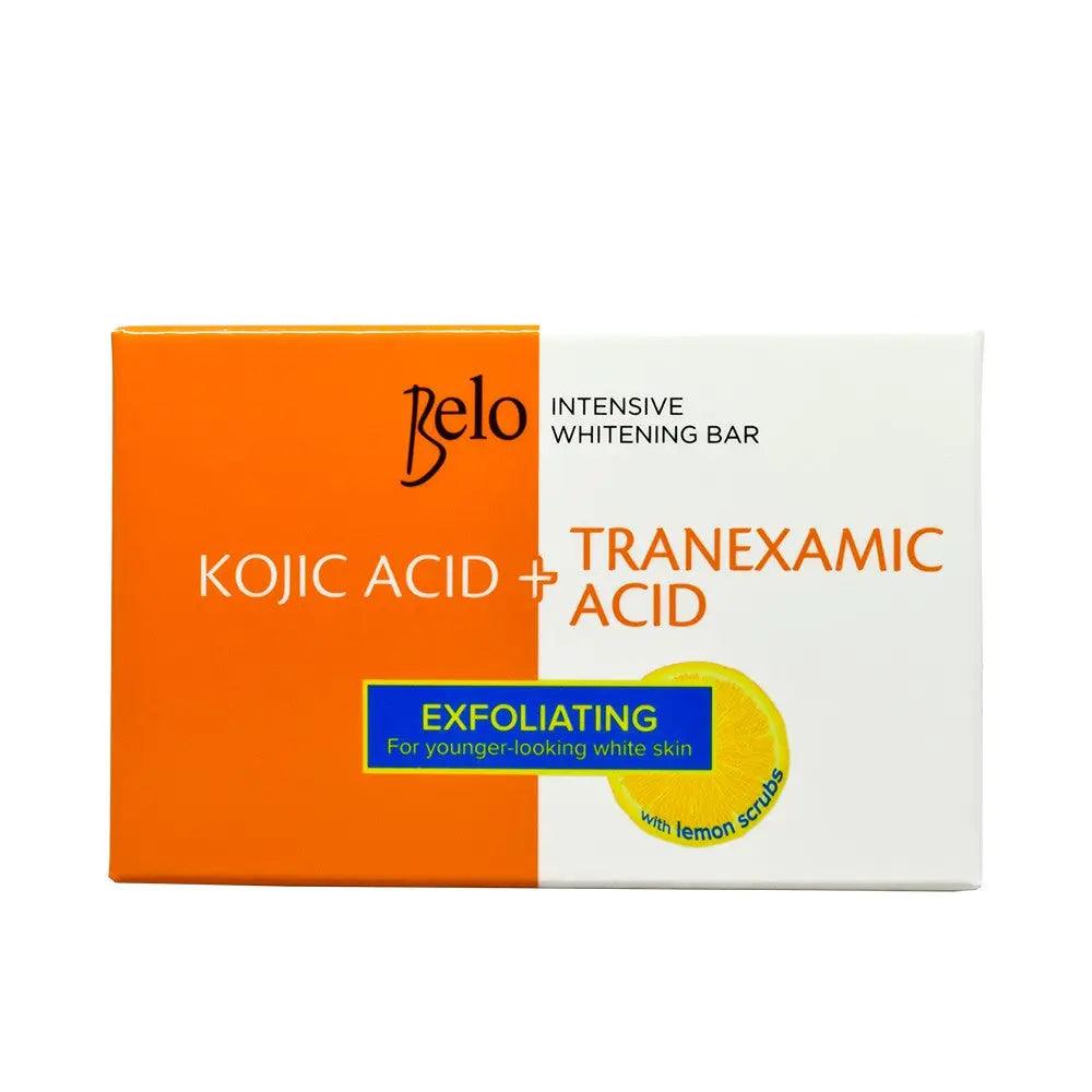 Belo Intensive Whitening Bar Kojic Acid + Tranexamic Acid (Exfoliating with Lemon Scrubs) 65g Belo