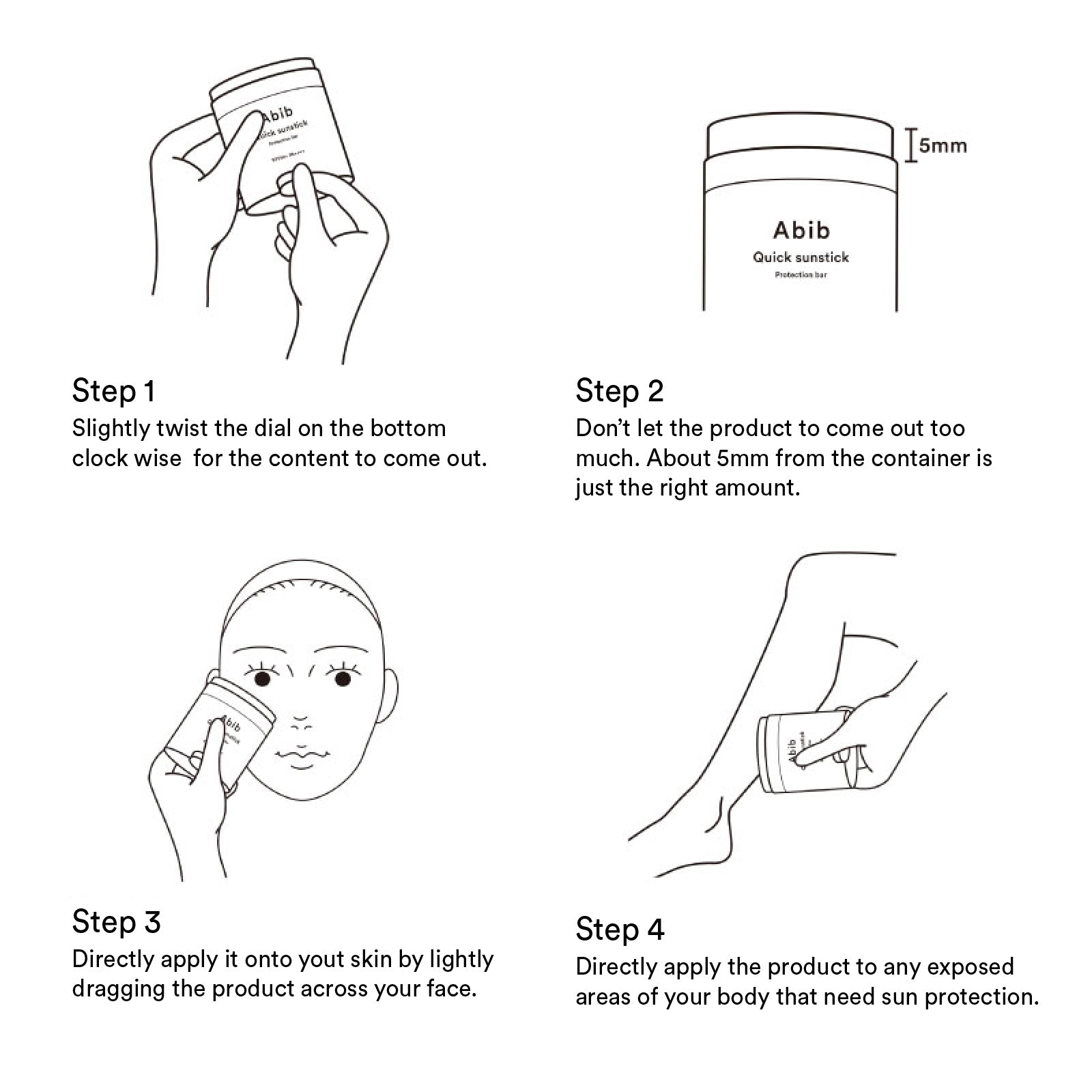 Quick Sunstick Protection Bar