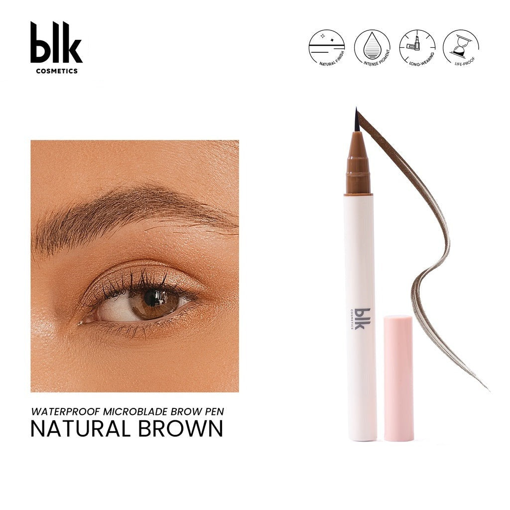 blk Cosmetics Waterproof Microblade Brow Pen in Natural Brown
