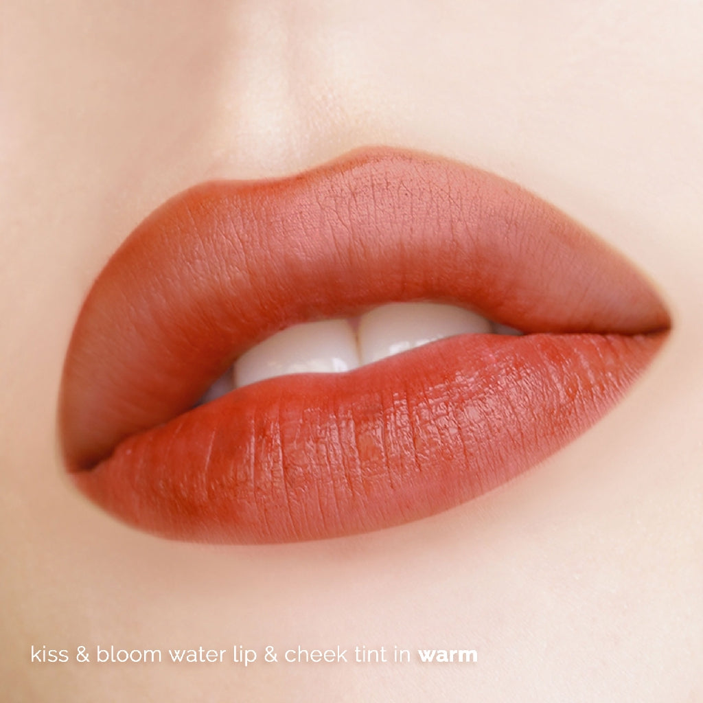 Happy Skin Kiss & Bloom Water Lip & Cheek Tint in Warm Happy Skin Cosmetics